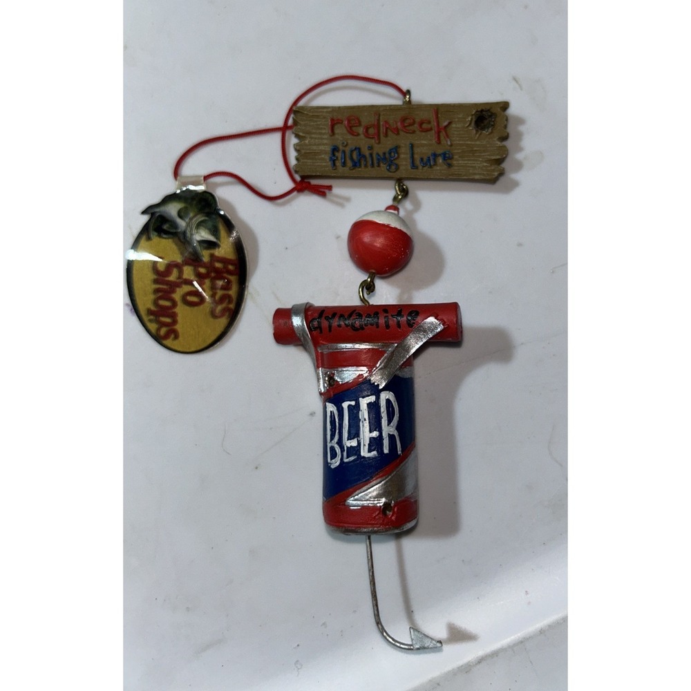 Bass Pro‎ Shop Beer Hook Lure Theme Christmas Ornament